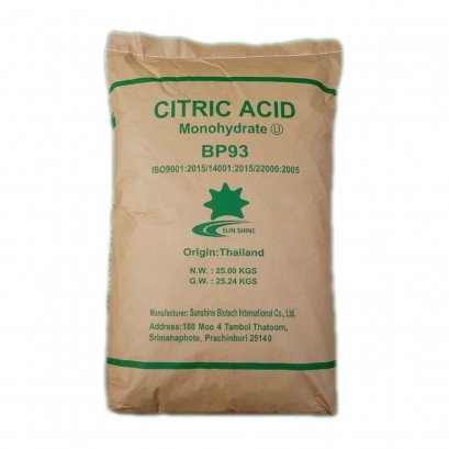 CITRIC ACID MONOHYDRATE 99.5%, BP93